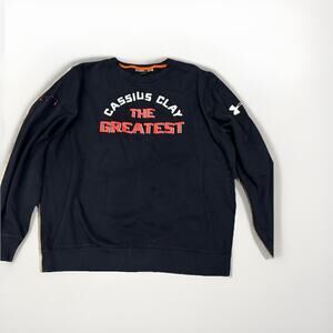 Under Armour Cassius Clay Roots Of Fight Sweatshirt Mens Extra Large Ali Black